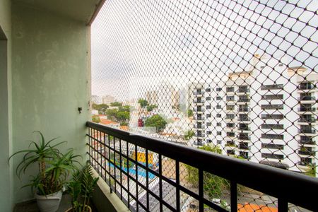 Varanda da sala de apartamento à venda com 3 quartos, 126m² em Vila Bastos, Santo André