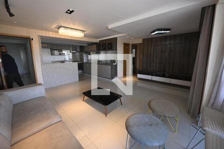 Sala de apartamento para alugar com 2 quartos, 78m² em Jardim Goiás, Goiânia