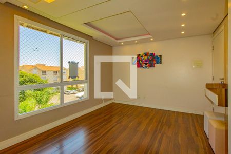 Apartamento para alugar com 48m², 2 quartos e 1 vagaplaquinha instalada na janela da sala