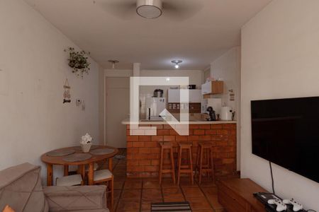 Sala de apartamento para alugar com 2 quartos, 65m² em Balneario Cidade Atlantica, Guarujá