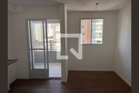 Sala e cozinha integrada de apartamento para alugar com 1 quarto, 32m² em Água Branca, São Paulo