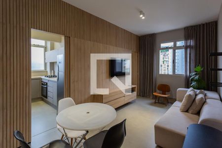 Sala de apartamento para alugar com 1 quarto, 40m² em Cruzeiro, Belo Horizonte