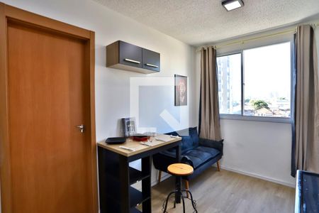 Sala / Cozinha  de apartamento para alugar com 1 quarto, 24m² em Belenzinho, São Paulo