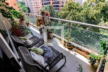 Varanda da Sala de apartamento à venda com 3 quartos, 220m² em Jardim Ampliação, São Paulo
