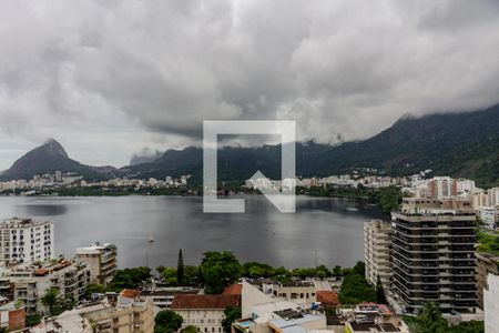 Vista da sala  de apartamento para alugar com 4 quartos, 180m² em Lagoa, Rio de Janeiro