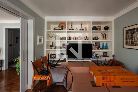 Sala de TV de apartamento à venda com 4 quartos, 191m² em Jardim Paulista, São Paulo