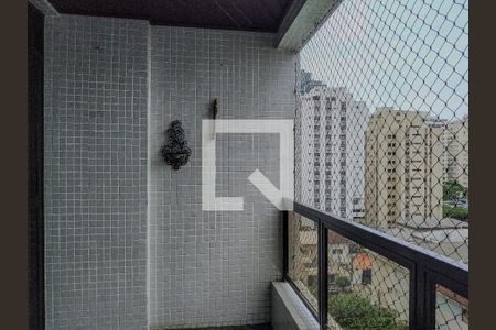 Varanda da Sala de apartamento para alugar com 3 quartos, 118m² em Barra Funda, Guarujá