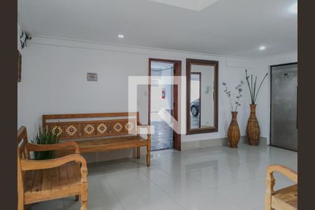 Hall social de apartamento para alugar com 3 quartos, 118m² em Barra Funda, Guarujá