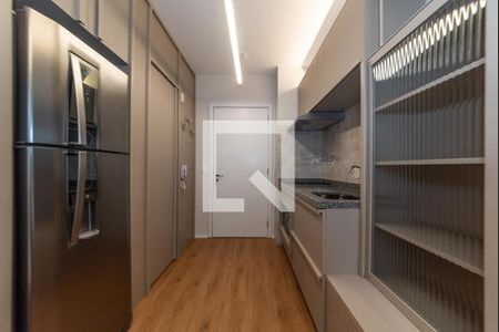 Cozinha de kitnet/studio para alugar com 1 quarto, 25m² em Campo Belo, São Paulo