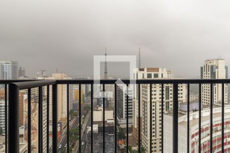 Varanda da Sala de apartamento para alugar com 1 quarto, 38m² em Consolação, São Paulo