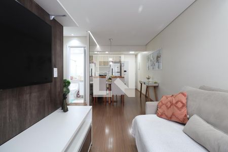 Sala de apartamento à venda com 2 quartos, 50m² em Vila Alto de Santo Andre, Santo André
