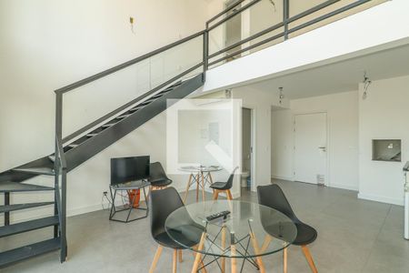 Sala / Cozinha de apartamento à venda com 1 quarto, 58m² em Azenha, Porto Alegre