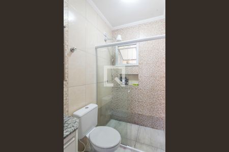 Banheiro da Suite de apartamento à venda com 3 quartos, 70m² em Vila Pires, Santo André