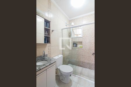 Banheiro da Suite de apartamento à venda com 3 quartos, 70m² em Vila Pires, Santo André
