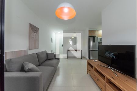 Sala de apartamento para alugar com 1 quarto, 42m² em Cidade Monções, São Paulo