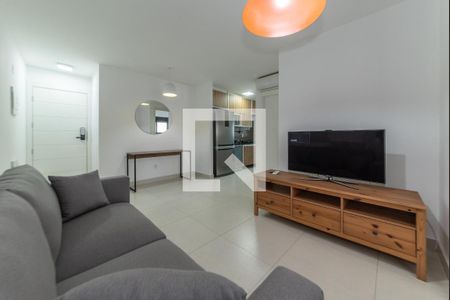 Sala de apartamento para alugar com 1 quarto, 42m² em Cidade Monções, São Paulo