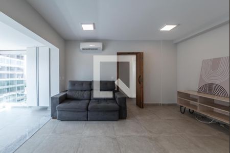 Sala - Cozinha Integrada de apartamento para alugar com 1 quarto, 41m² em Cidade Monções, São Paulo