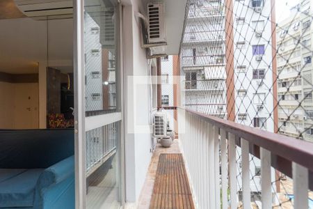 Varanda da Sala de apartamento à venda com 2 quartos, 78m² em Jardim Botânico, Rio de Janeiro