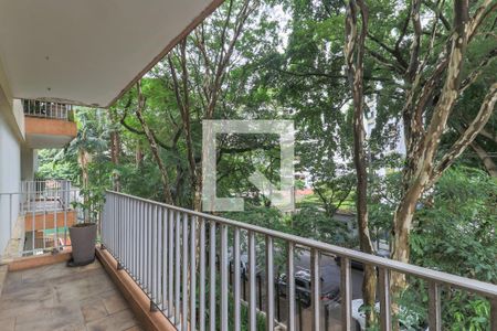 Varanda da Sala de apartamento para alugar com 4 quartos, 190m² em Campo Belo, São Paulo