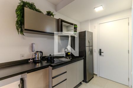 Cozinha de kitnet/studio para alugar com 1 quarto, 30m² em Vila Buarque, São Paulo