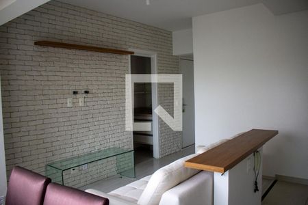 Detalhe Sala de apartamento à venda com 1 quarto, 34m² em Água Branca, São Paulo