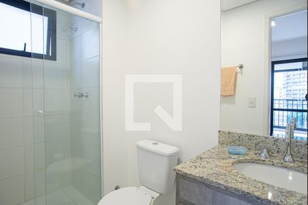 Banheiro da Suíte de apartamento à venda com 1 quarto, 42m² em Bela Vista, São Paulo