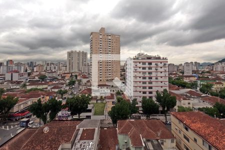 Sala - Vista de apartamento para alugar com 2 quartos, 105m² em Vila Belmiro, Santos