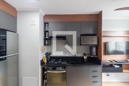 Sala/Cozinha conjugados de apartamento à venda com 1 quarto, 24m² em Santo Amaro, São Paulo