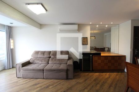 Sala de apartamento para alugar com 3 quartos, 103m² em Indianópolis, São Paulo