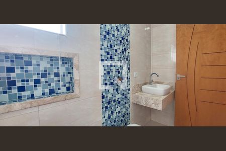 Banheiro 1 suíte de casa à venda com 3 quartos, 266m² em Parque Erasmo Assunção, Santo André