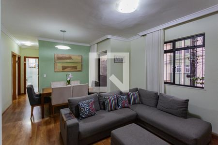 Sala de apartamento à venda com 3 quartos, 90m² em Colégio Batista, Belo Horizonte