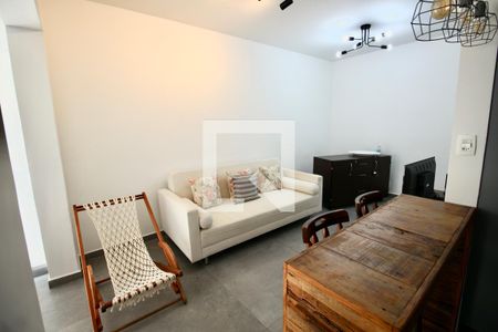 Sala de apartamento para alugar com 2 quartos, 71m² em Loteamento João Batista Julião, Guarujá