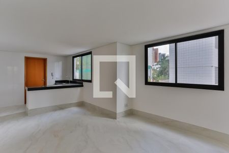 Sala/Cozinha de apartamento à venda com 3 quartos, 95m² em Anchieta, Belo Horizonte