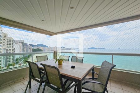 Varanda de apartamento para alugar com 4 quartos, 176m² em Vila Luis Antônio, Guarujá