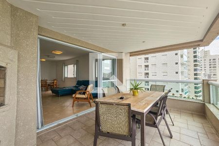 Varanda de apartamento para alugar com 4 quartos, 176m² em Vila Luis Antônio, Guarujá