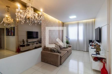 Sala de apartamento à venda com 3 quartos, 92m² em Silveira, Belo Horizonte