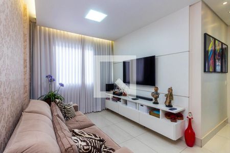 Sala de apartamento à venda com 3 quartos, 92m² em Silveira, Belo Horizonte