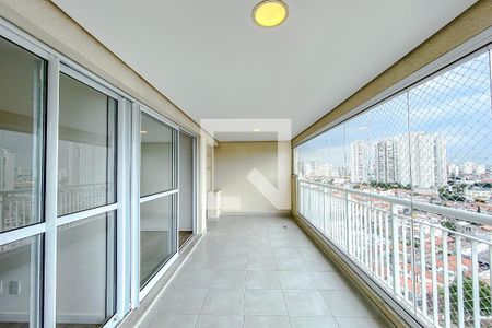 Varanda da Sala de apartamento à venda com 3 quartos, 102m² em Quarta Parada, São Paulo