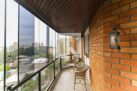 Varanda da Sala de apartamento para alugar com 3 quartos, 201m² em Jardim Parque Morumbi, São Paulo