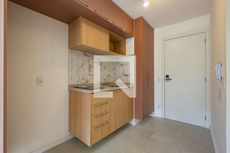 Cozinha de kitnet/studio à venda com 1 quarto, 27m² em Pinheiros, São Paulo