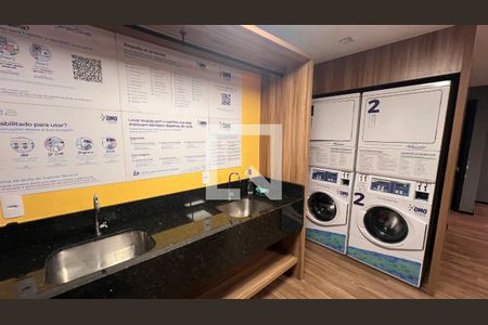Studio para alugar com 24m², 1 quarto e sem vaga Studio para alugar com 24m², 1 quarto e sem vagaLavanderia