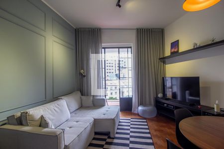 4 Sala  de apartamento para alugar com 1 quarto, 56m² em Centro Histórico de São Paulo, São Paulo