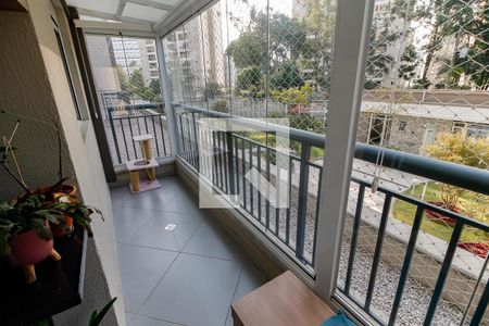Varanda da Sala de apartamento para alugar com 2 quartos, 66m² em Vila Andrade, São Paulo