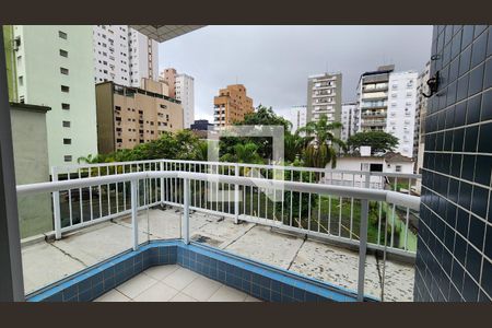 Varanda da Sala de apartamento para alugar com 2 quartos, 82m² em Aparecida, Santos