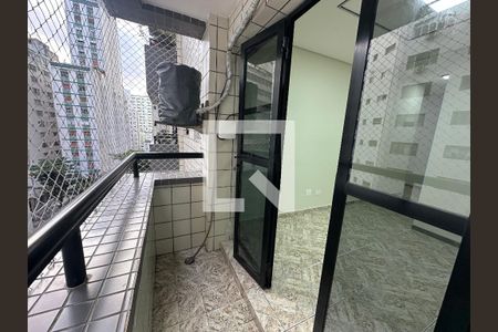 Varanda da Sala de apartamento para alugar com 1 quarto, 48m² em Itararé, São Vicente