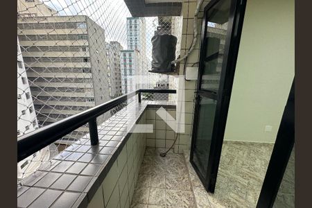 Varanda da Sala de apartamento para alugar com 1 quarto, 48m² em Itararé, São Vicente