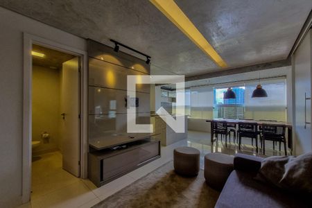 Sala de apartamento para alugar com 1 quarto, 45m² em Vila da Serra, Nova Lima
