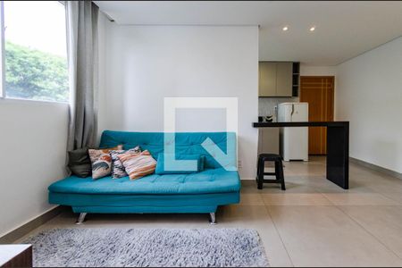 Sala de apartamento para alugar com 2 quartos, 52m² em Estoril, Belo Horizonte