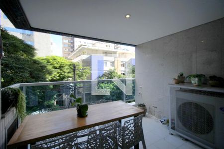 Varanda da Sala de apartamento à venda com 4 quartos, 185m² em Santo Agostinho, Belo Horizonte