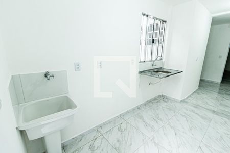 Cozinha e Área de Serviço de kitnet/studio para alugar com 1 quarto, 28m² em Jardim Bom Pastor, Santo André